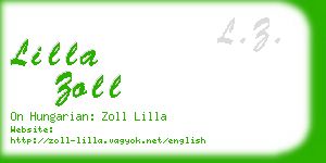 lilla zoll business card
